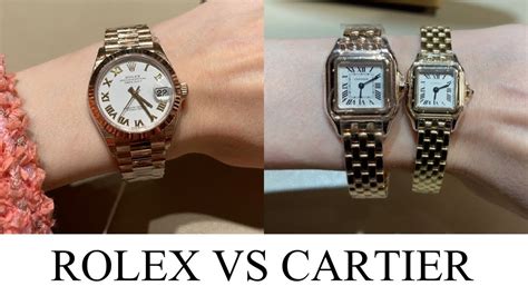 Cartier watch vs Rolex